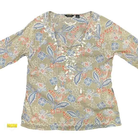 Eddie Bauer Tops - Women’s Eddie Bauer Tan Blouse
